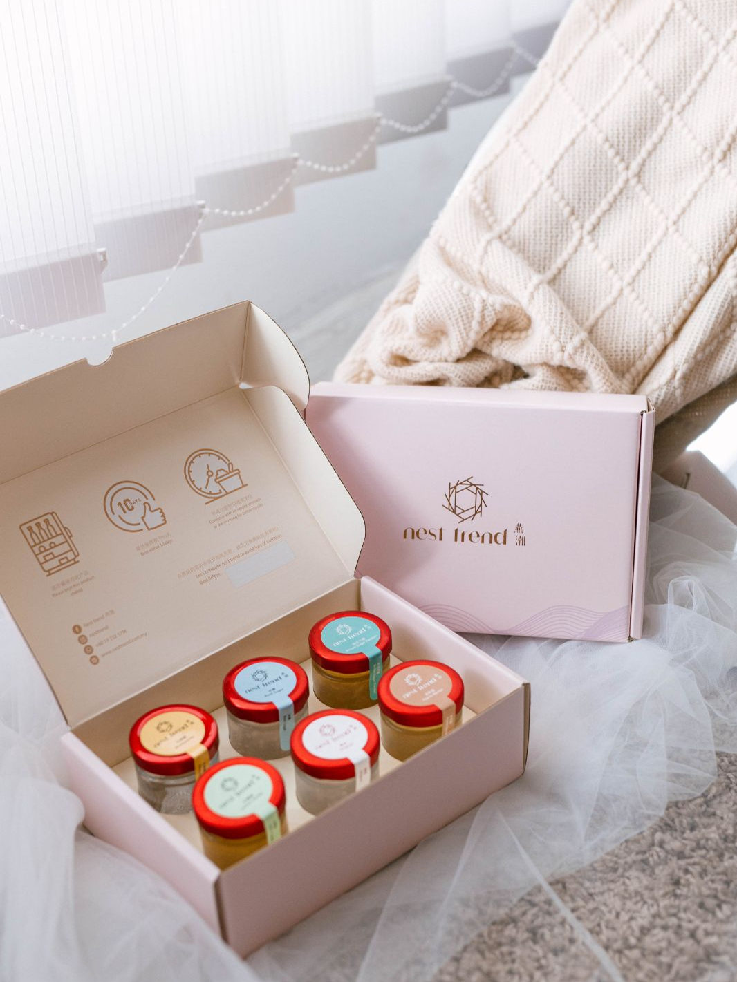 Nest Trend Fresh Boiled Bird Nest Classic Bundle Set - Special Bundle for 2 Boxes (12 Bottles)