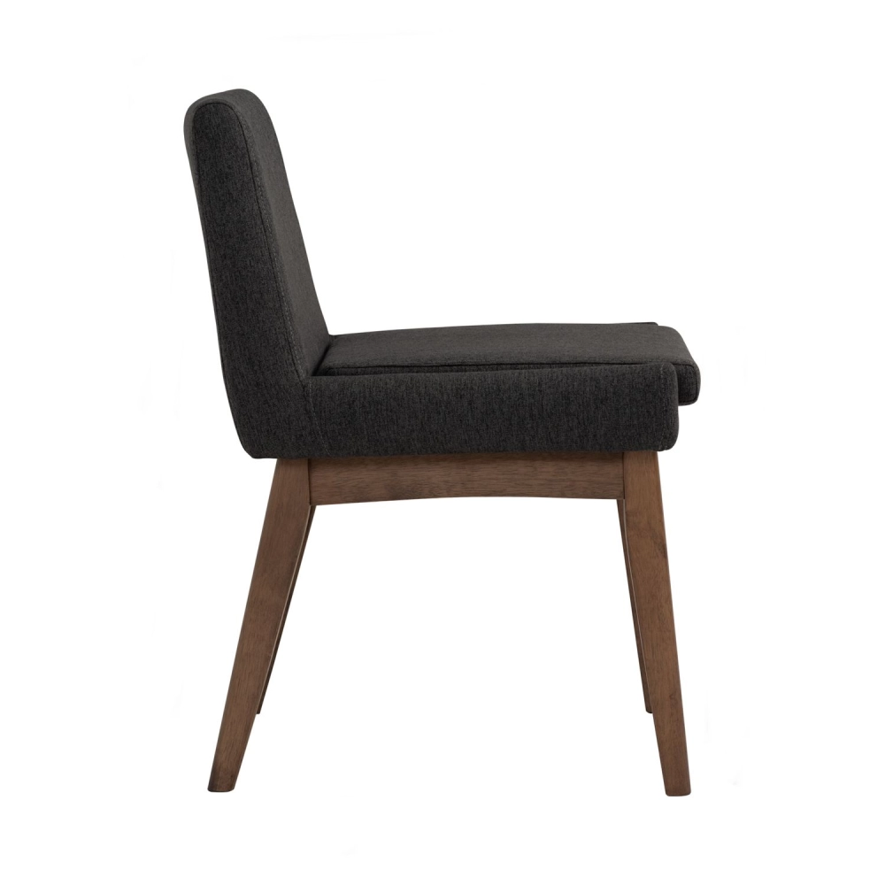 Chanel Dining Chair (Walnut, Dark grey)