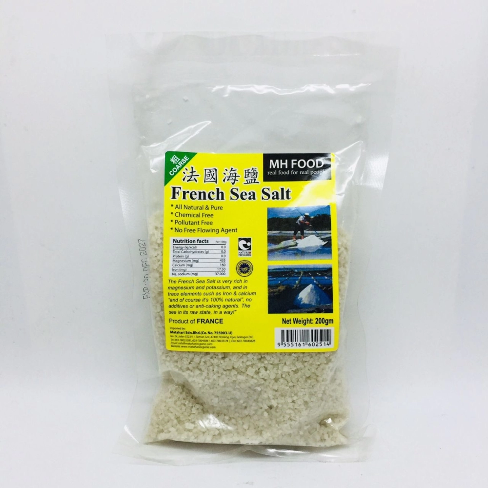 MH Food French Coarse Sea Salt 法國有機海鹽（粗） 200g