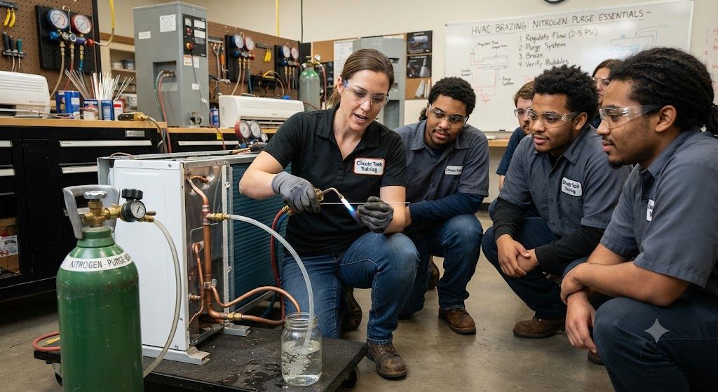 HVAC split system brazing training course
