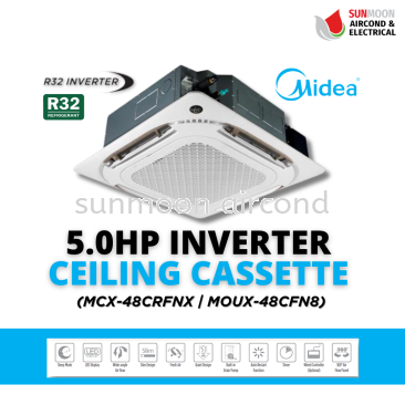 FRESH AIR INDUSTRIAL MIDEA AIR CONDITIONER 5.0HP CEILING CASSETTE INVERTER R32 - SELANGOR , RAWANG