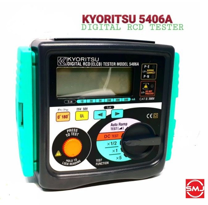 Kyoritsu 5406A Digital RCD (ELCB) Tester