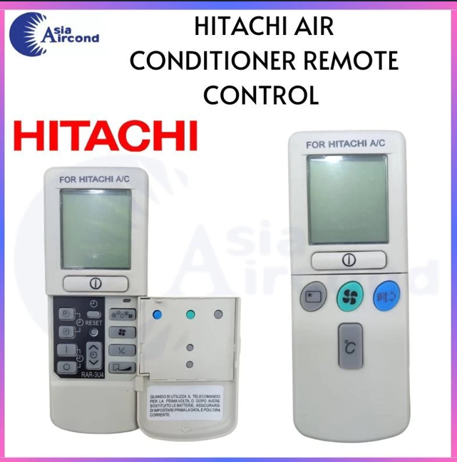 HITACHI AIR CONDITIONER REMOTE CONTROL REPLACEMENT FOR HITACHI A/C INVERTER NON-INVERTER WALL MOUNTED AIRCOND REMOTE