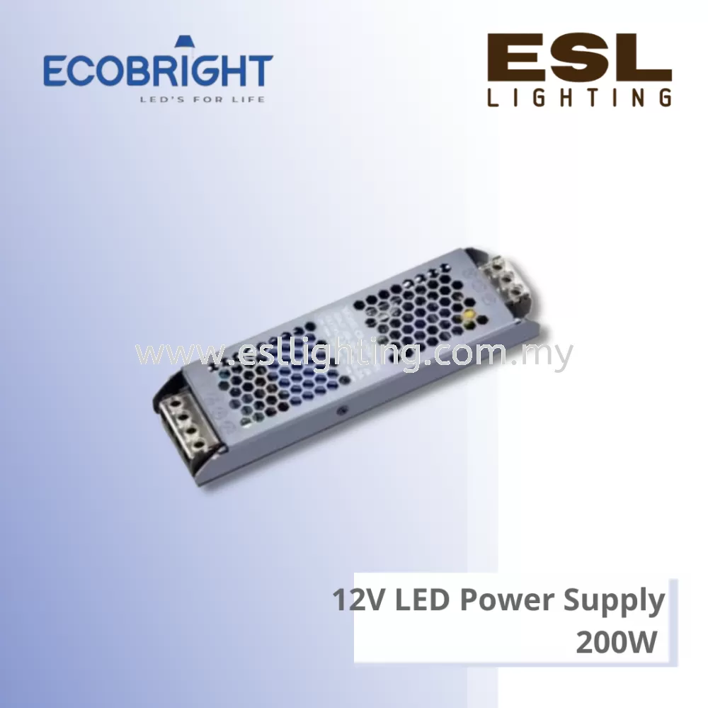 ECOBRIGHT 12V LED Power Supply 200W - EB-PSS-200-12