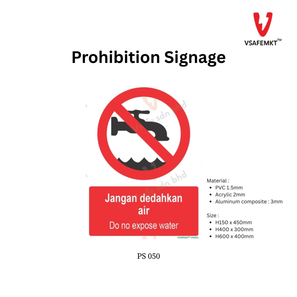 VSAFEMKT - PS 050 - Jangan dedahkan air