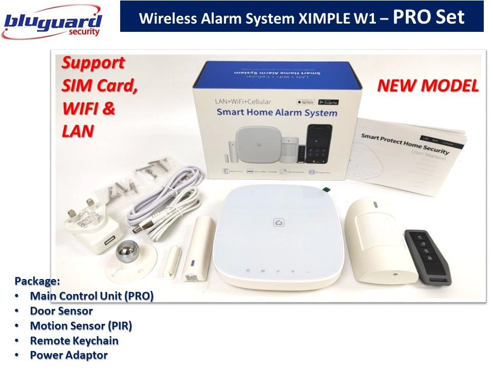 Bluguard Ximple W1 Wireless Alarm System