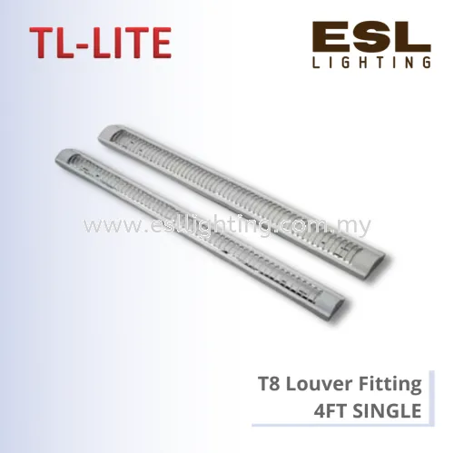 TL-LITE FITTING - T8 LOUVER FITTING 4FT SINGLE