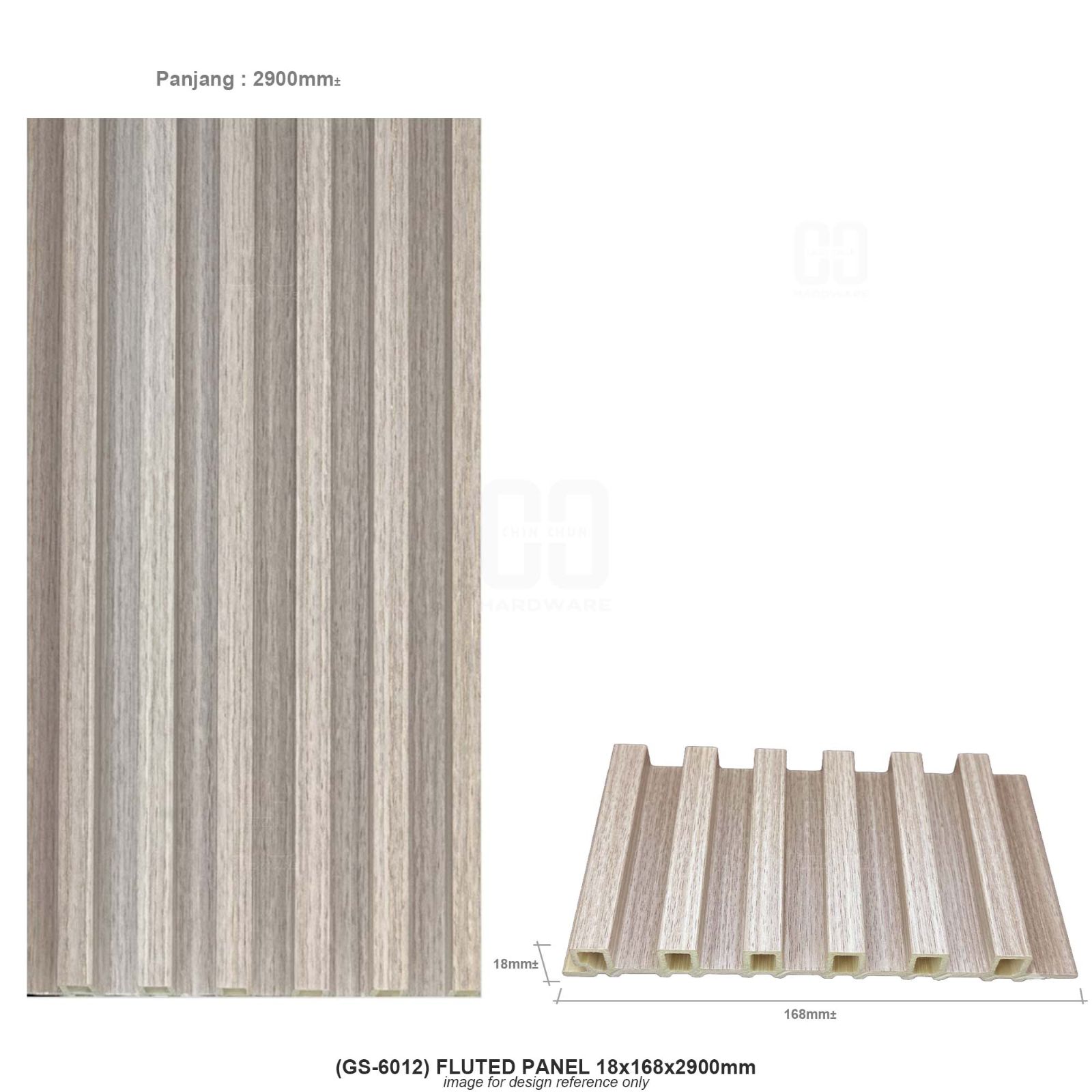 (GS-6012) FLUTED PANEL18x168x2900mm
