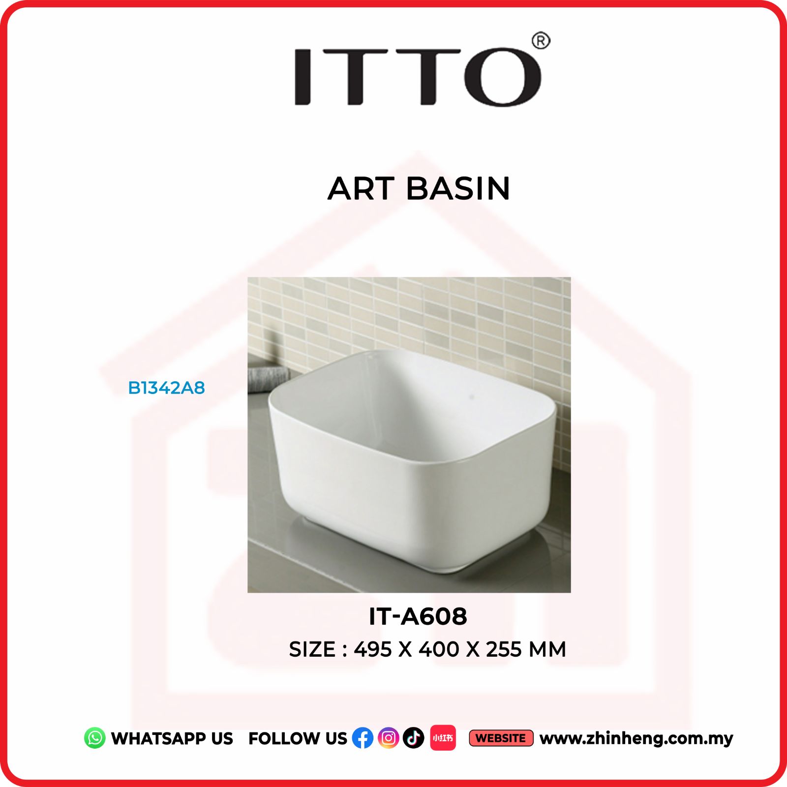 ITTO ART BASIN IT-A608