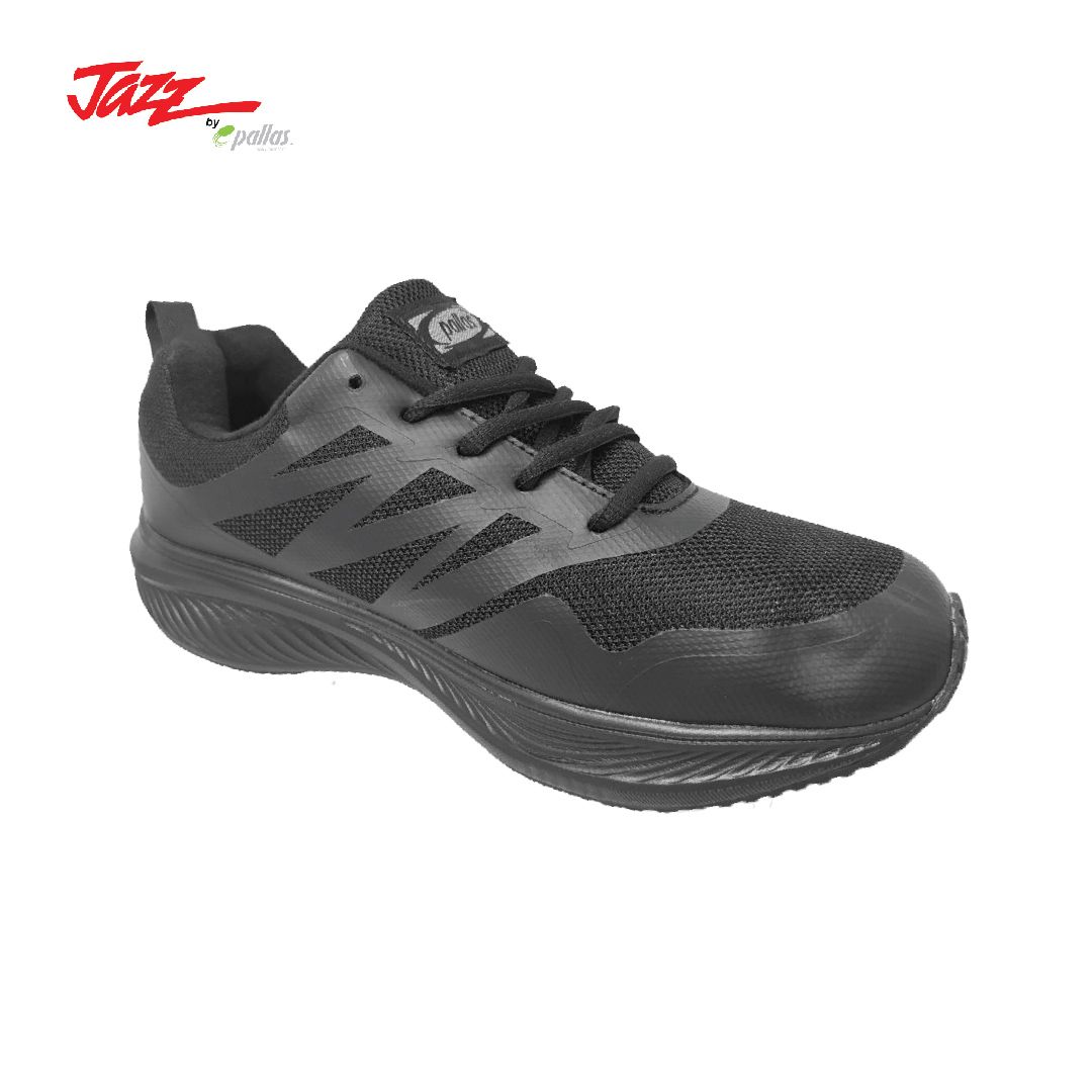 LACE-UP COMFORT BLACK SCHOOL SHOE (306/307-0206-BK)(PT.NN/LX.SN)