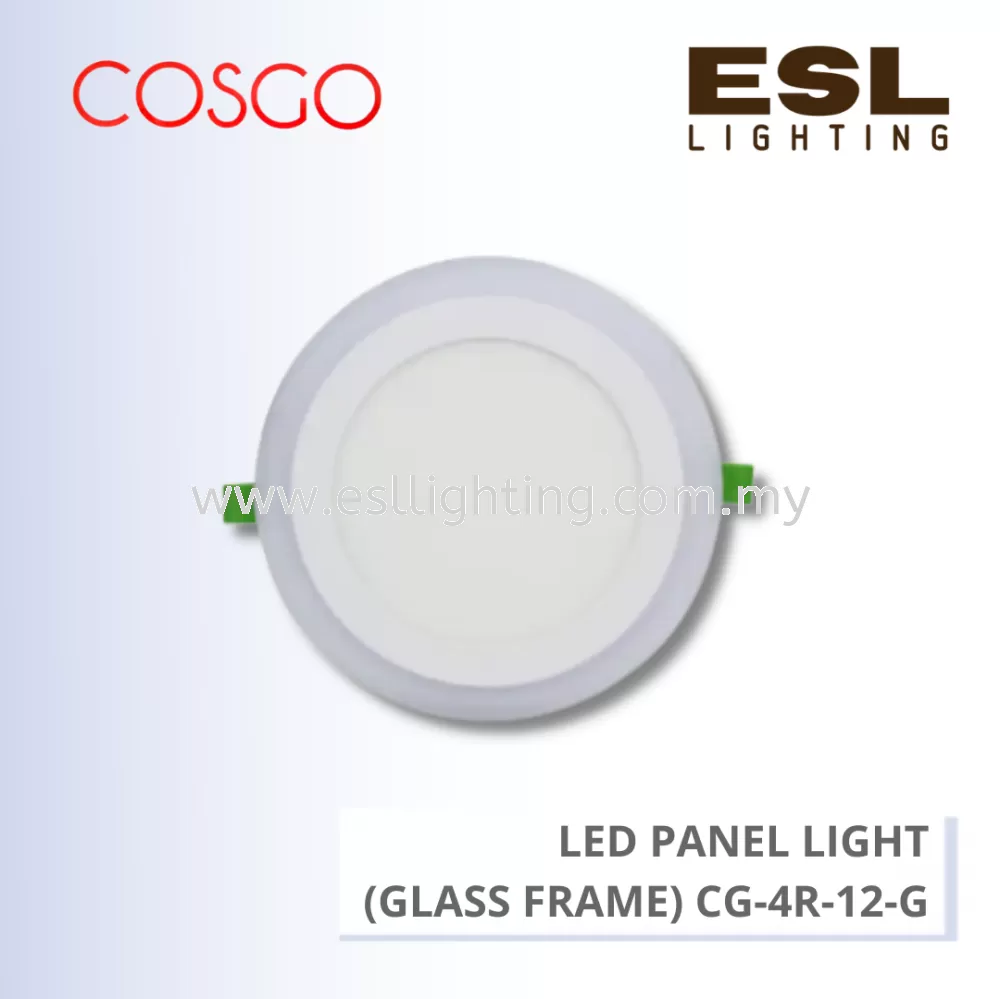 COSGO LED DOWNLIGHT (GLASS FRAME) 12W 4" - CG-4R-12-G