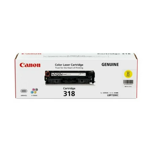 Canon CART 318 YELLOW Original Colour Toner (for LBP-7200Cd/7200Cdn/7680Cx)
