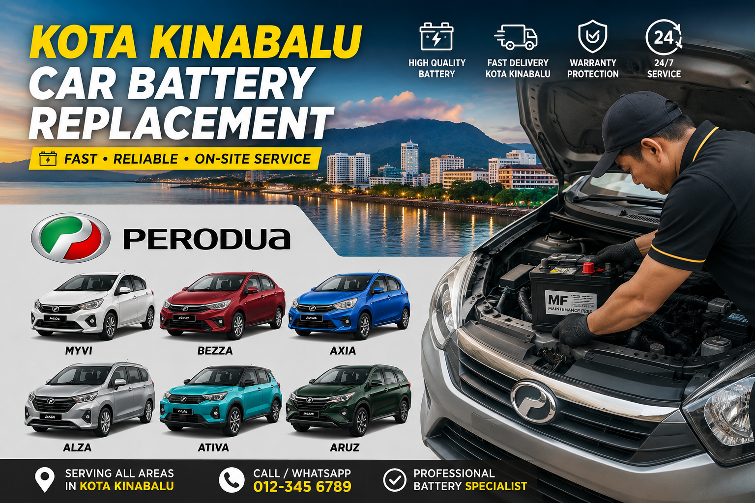 Kota Kinabalu Car Battery