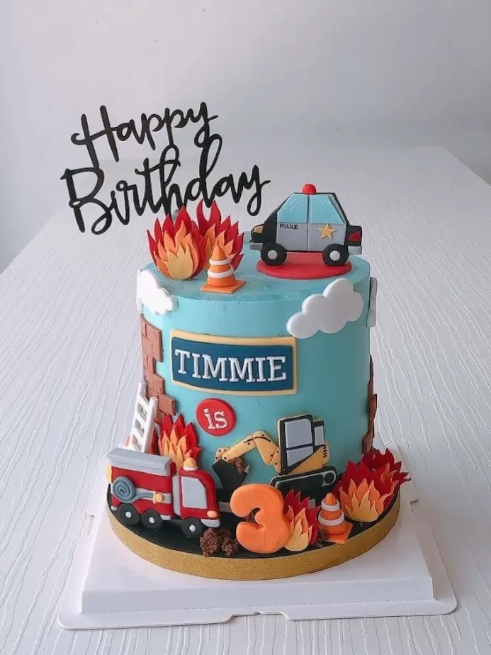 Police Fireman Cake