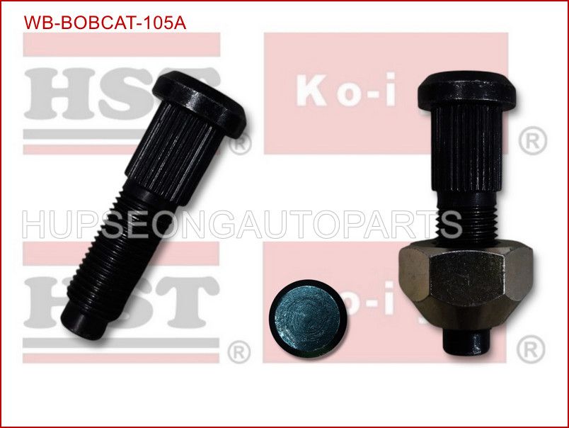 BOBCAT NEW 9/16 NF WHEEL BOLT WITH NUT ( WB-BOBCAT-105A )