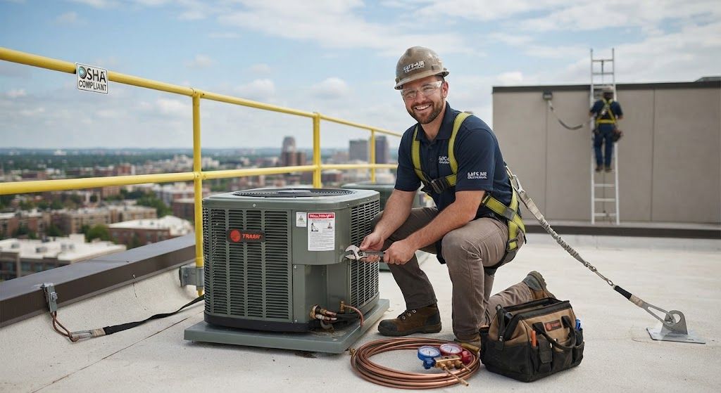 aircond installer height safety requirements