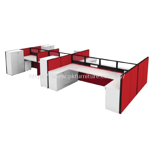 Open Plan System 55 - 8 Pax Office Workstation