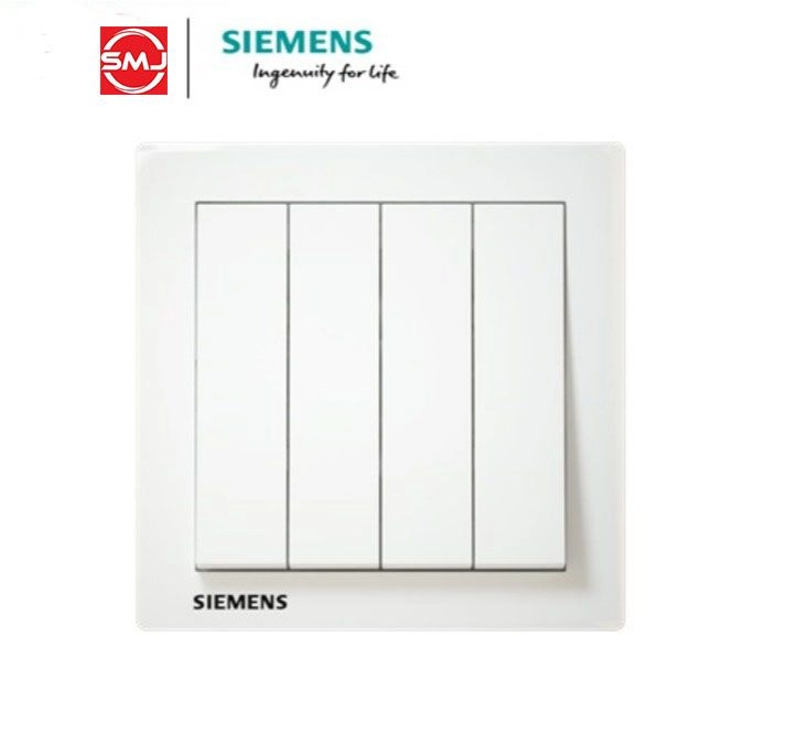 Siemens 10A 4 Gang 1 Way Switch
