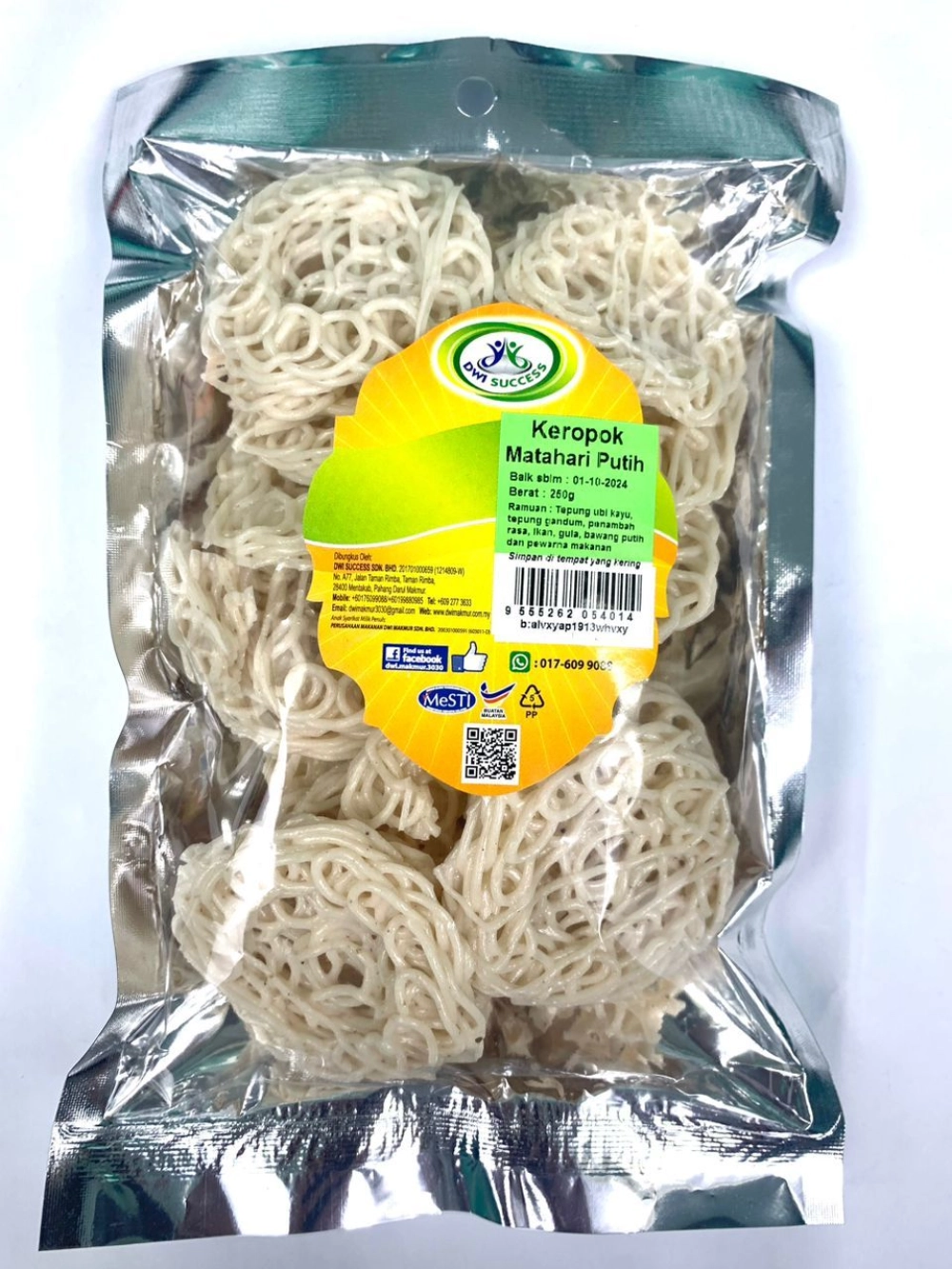 KEROPOK MATAHARI PUTIH 250G (UNIT)