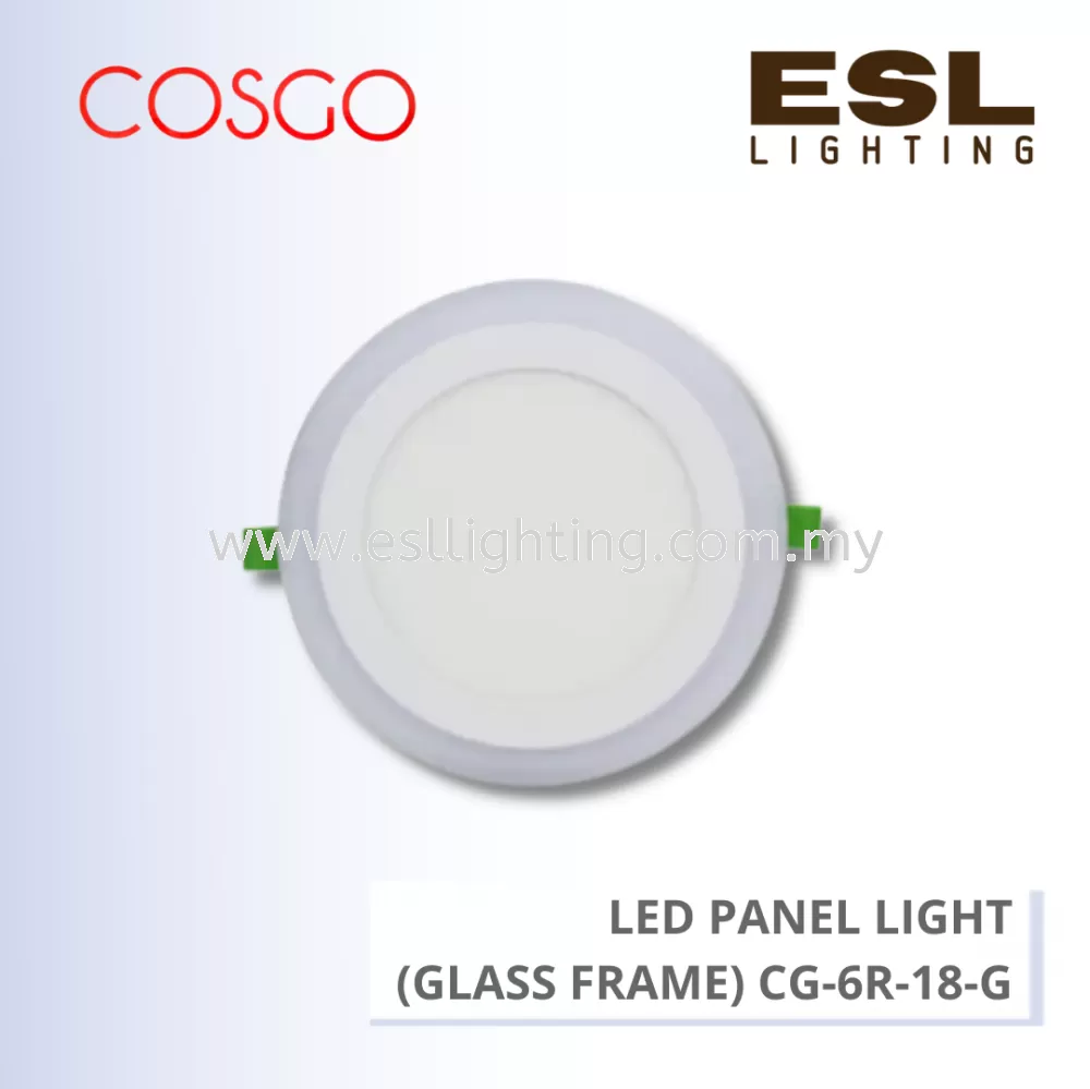 COSGO LED DOWNLIGHT (GLASS FRAME) 18W 6" - CG-6R-18-G