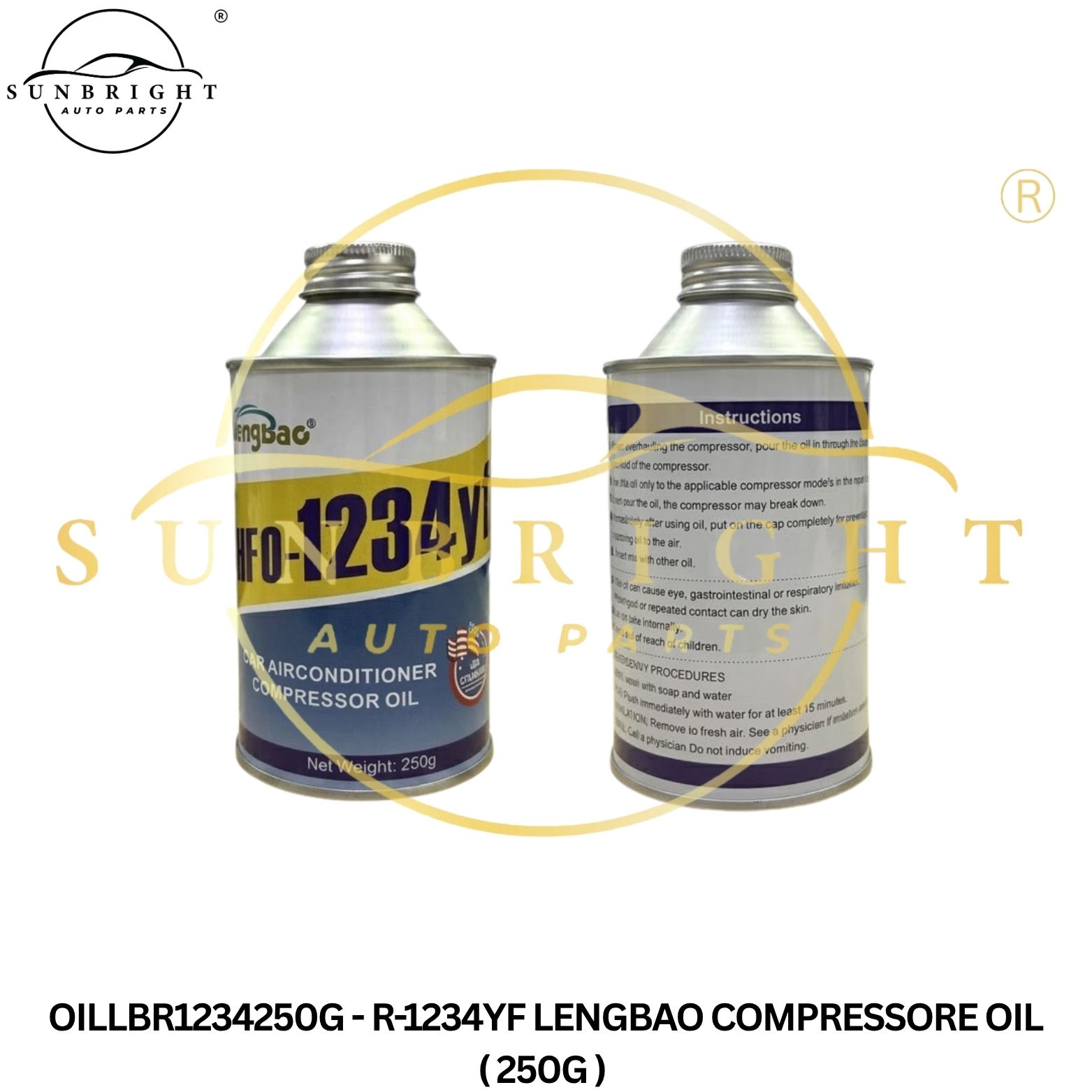 OILLBR1234250G - R-1234YF LENGBAO COMPRESSORE OIL ( 250G )