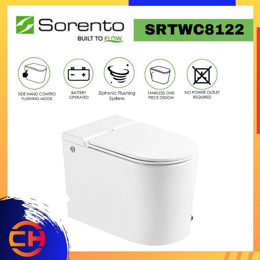 SORENTO TANKLESS WATER CLOSET SRTWC8122 ( L620 x W375 x H450MM ) 