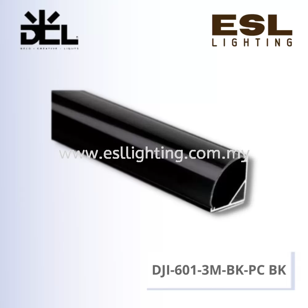 DCL ALUMINIUM PROFILE - DJI-601-3M-BK+PC BK