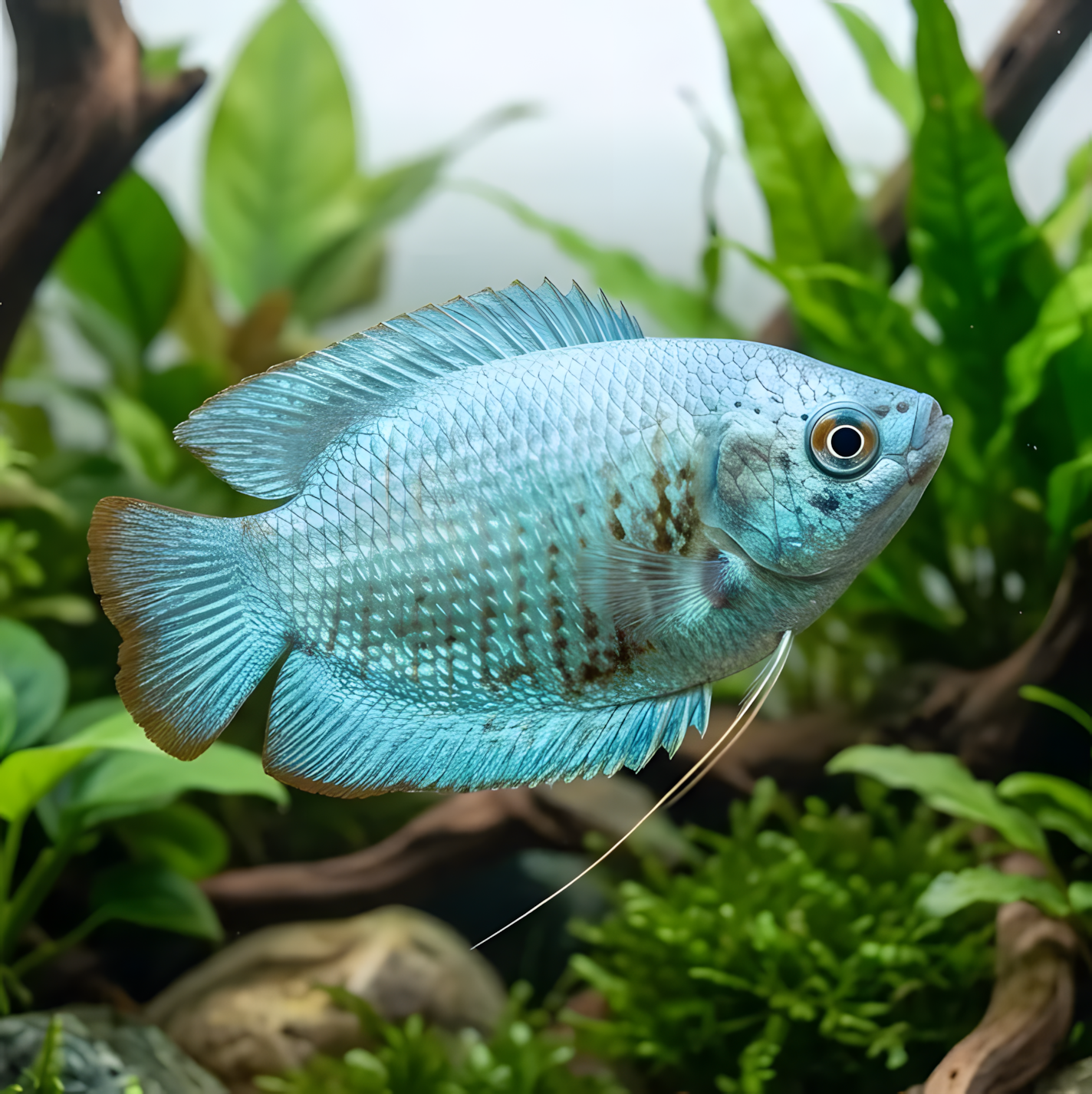 Dwarf Coral Blue Gourami