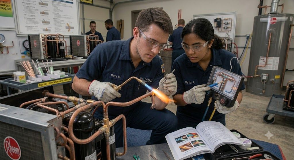 copper pipe brazing refrigeration systems