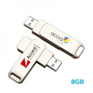 Metal Swing Silver USB flash drive - 8GB