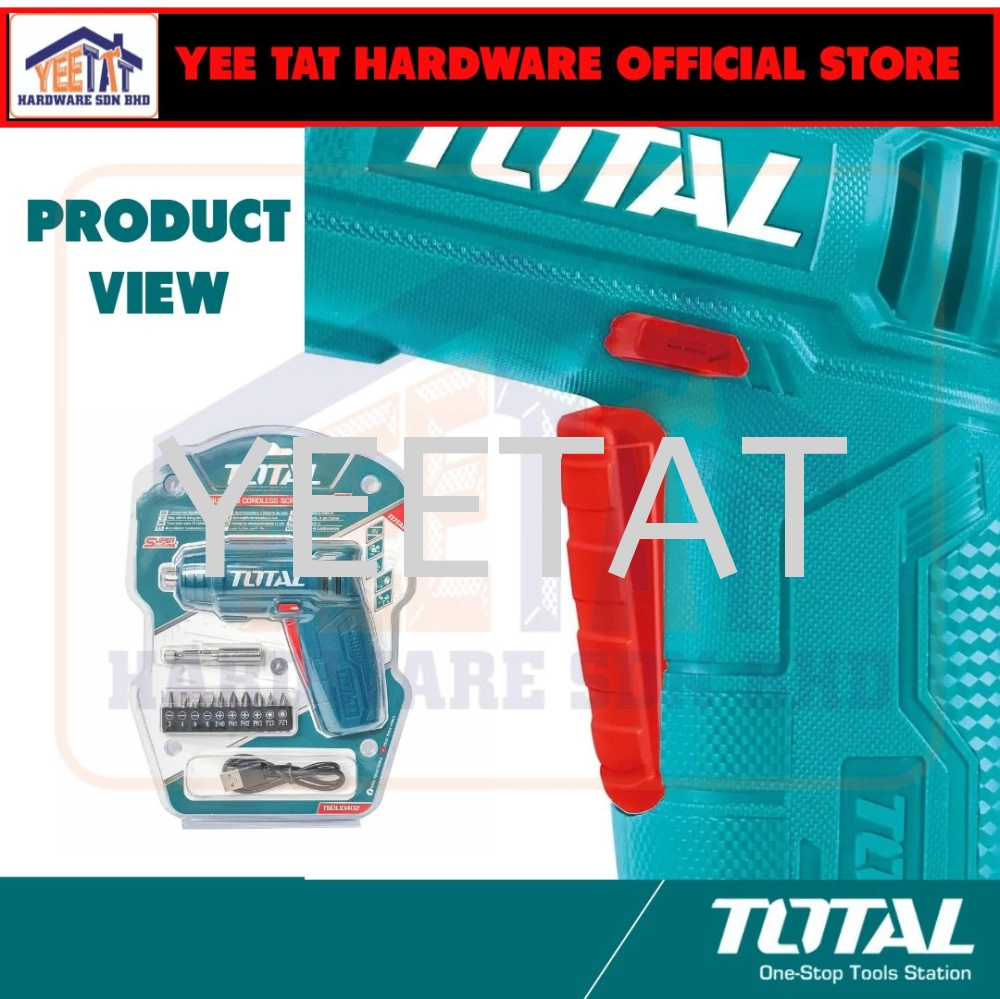 [ TOTAL ] TSDLI0402 4V LITHIUM-ION CORDLESS SCREWDRIVER