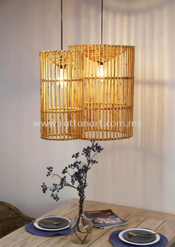 LUZ. RATTAN PENDANT LIGHT