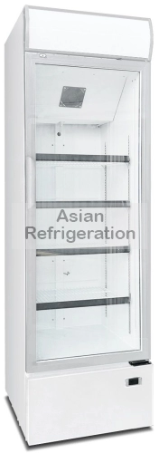 SNOW 1 Glass Door Display Chiller- White (370 litres) [Ready Stock]