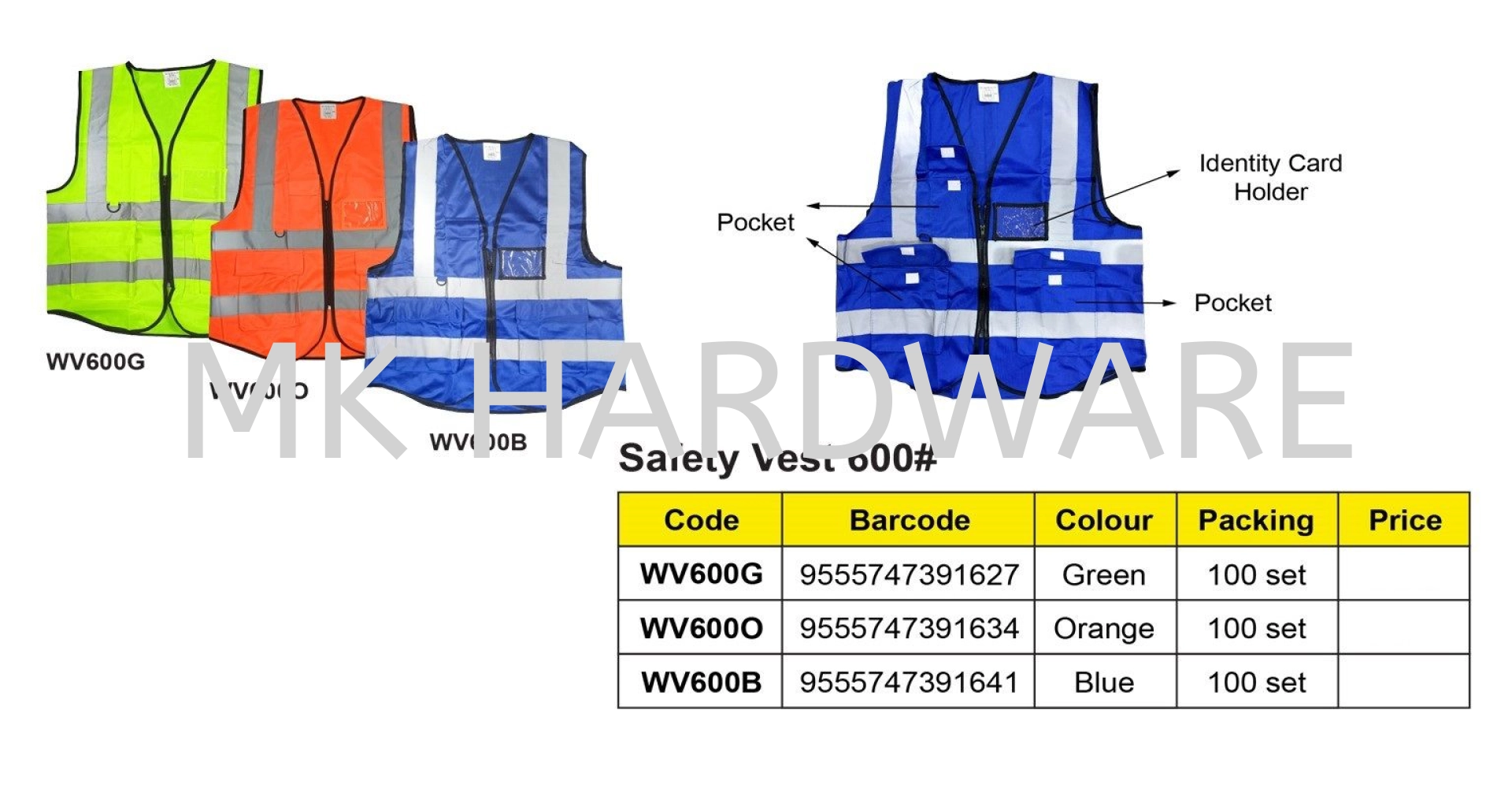 SAFETY VEST WITH POCKET