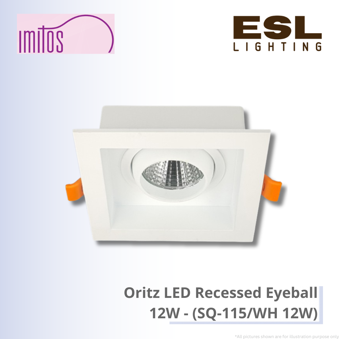 IMITOS Oritz LED Recessed Eyeball 12W - SQ-115/WH 12W
