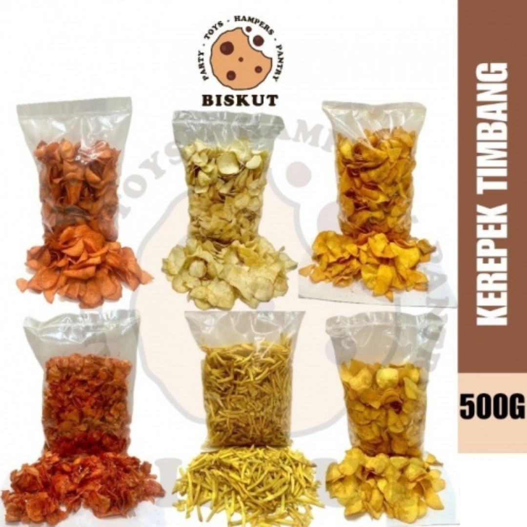 [KEREPEK JOHOR] Layang-layang Brand Tapioca Chips 500g/Kerepek Ubi Masin/Kerepek Ubi Sambal Pedas/Kerepek Ubi Kari