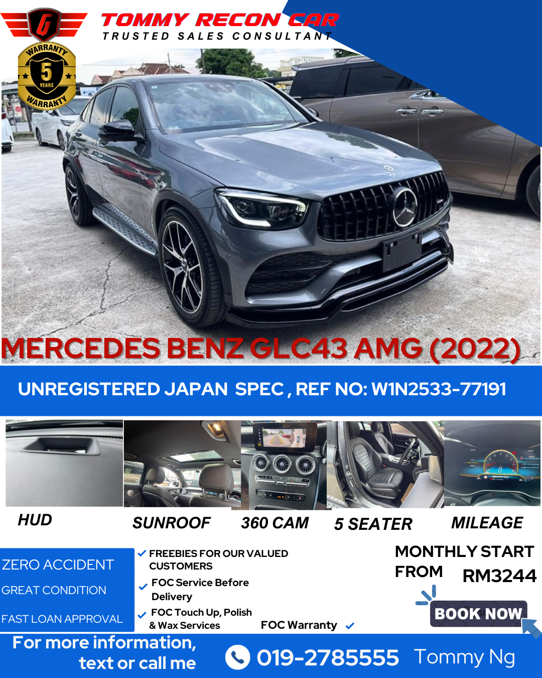 MERCEDES BENZ GLC43 AMG COUPE