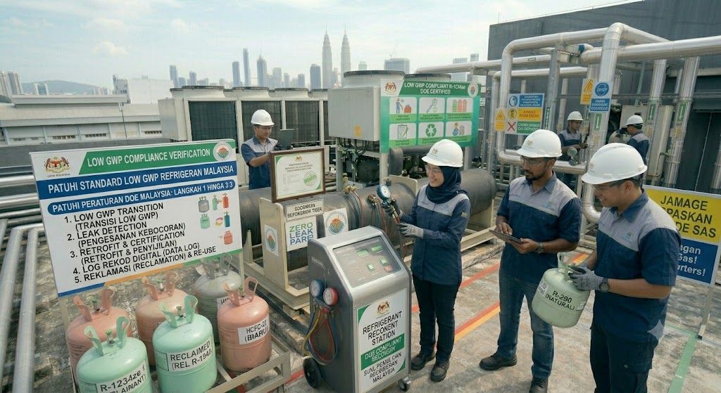 low GWP refrigerant compliance Malaysia industrial sector