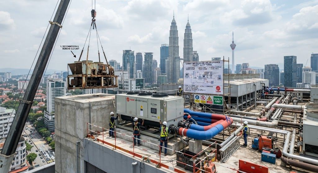 Turnkey water-cooled chiller upgrade KL