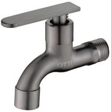 IT-L20B-SL5/GR Wall Bib Tap Gun Metal Finish – Premium Hose Bib Tap for Bathroom & Outdoor Use