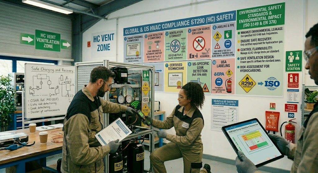 hydrocarbon refrigerant environmental safety standards