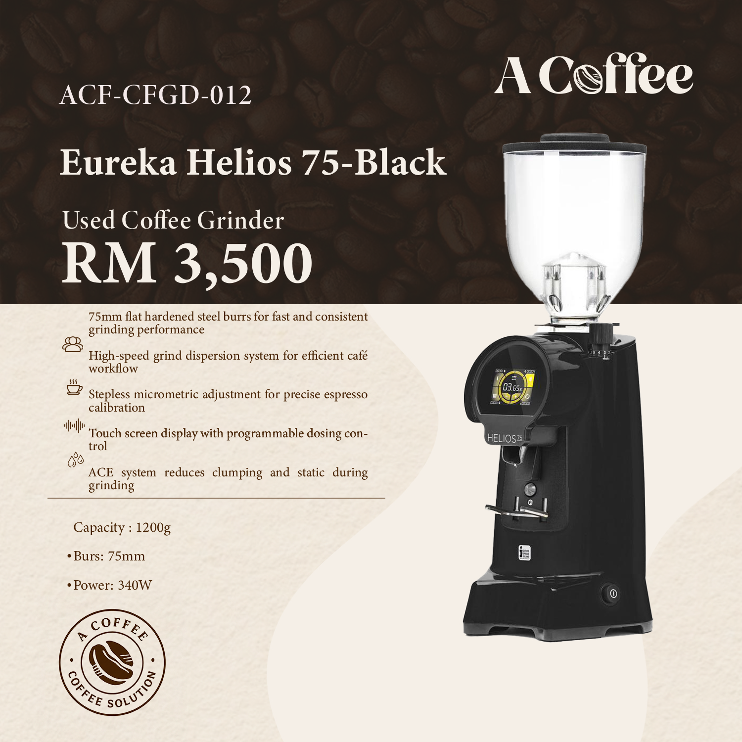 Eureka Helios 75 Black 012