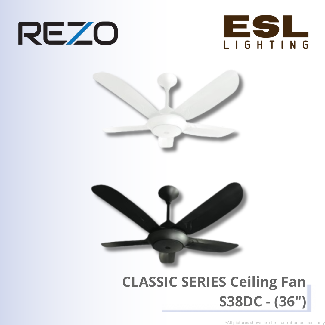 REZO CLASSIC SERIES Ceiling Fan S38DC - 36"