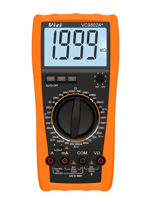 Vici VC9802A+ Current 200uA, Max 200uF capacitance, Max 200M惟 resistance, Anti-high pressure ignition design.
