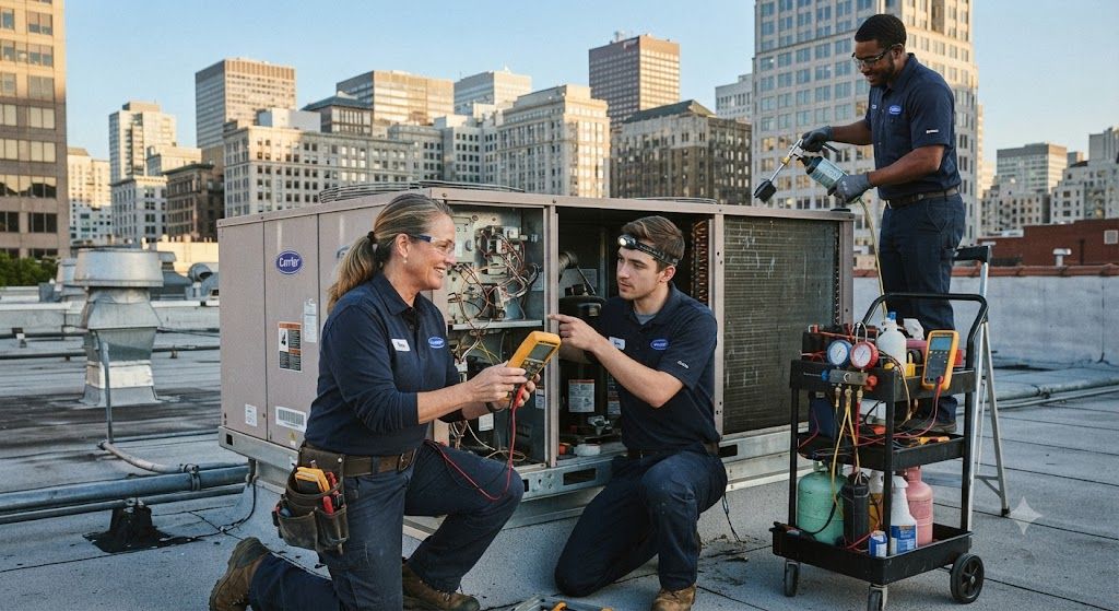 HVAC maintenance for office buildings