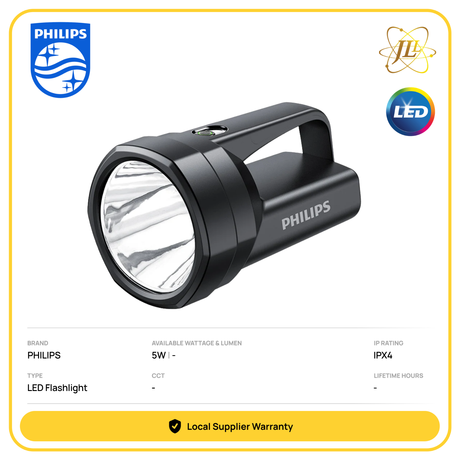 PHILIPS SFL3121 LED RECHARGEABLE STRONG SEARCH TORCHLIGHT