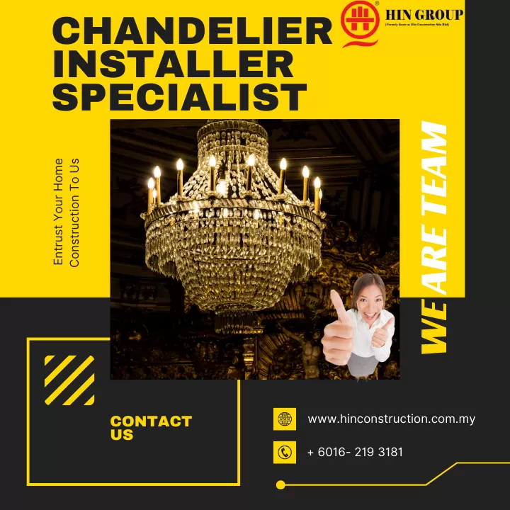 Chandelier & Light installation Specialist PJ KL Selangor Now