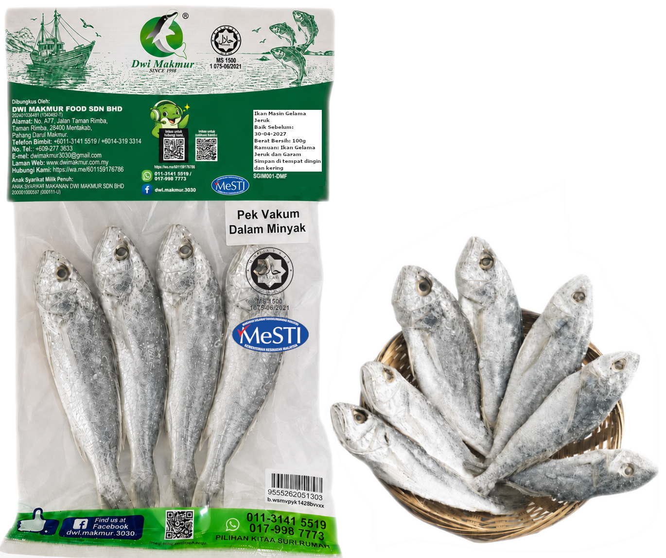 Jeruk Croaker 100 Grams RM6.40 X 5 Units C.Dwi Makmur