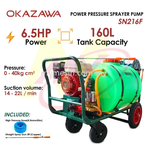 Okazawa SN216F Power Pressure Sprayer Pump - 