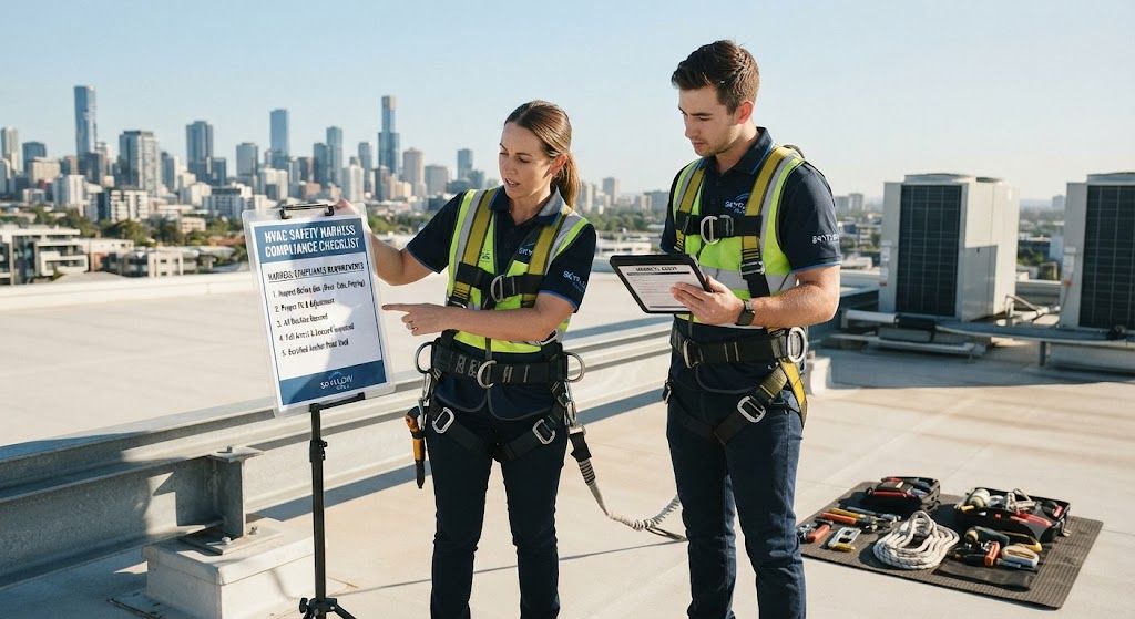 HVAC safety harness compliance requirements